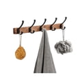 thumbnail image 3 of Wall Mounted Hanger Hooks Wood Aluminum Alloy Hooks for Home Coat Hanger Storage Behind the Door Hallway, 3 of 12