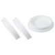 thumbnail image 1 of Uxcell 3 Pcs Tapón de Silicona en Forma de T, Diámetro 107 mm/4.21 Pulgadas, Tapón de Silicona Impermeable Reutilizable, Tapón Redondo de Sellado para Equipos de Tuberías, Blanco, 1 of 7