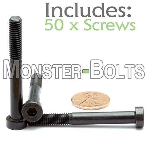 M4 x 6mm Low Head Socket Caps Screws  DIN 7984 10.9 Alloy Steel with Black Oxide