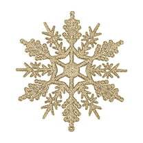 100Fens 24pc Snowflake Christmas Decoration Christmas Tree Decorations Venue Program Pendant(7.5cm)