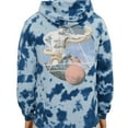 thumbnail image 4 of Elevenparis Mens Tie Dye Hoodie Sweatshirt, Blue, Large, 4 of 5