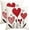White, variant on Valentines Pillow Covers 18x18 Set of 2,Red Hearts Valentines Day Pillows Decorative Throw Pillows Outdoor Love Hear Valentines Pillows Cases Decoration for Sofa Couch White