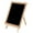Black, variant on Mersess Single-Sided Magnetic Chalkboard Easel with Bracket - Drawing for Writing and Art