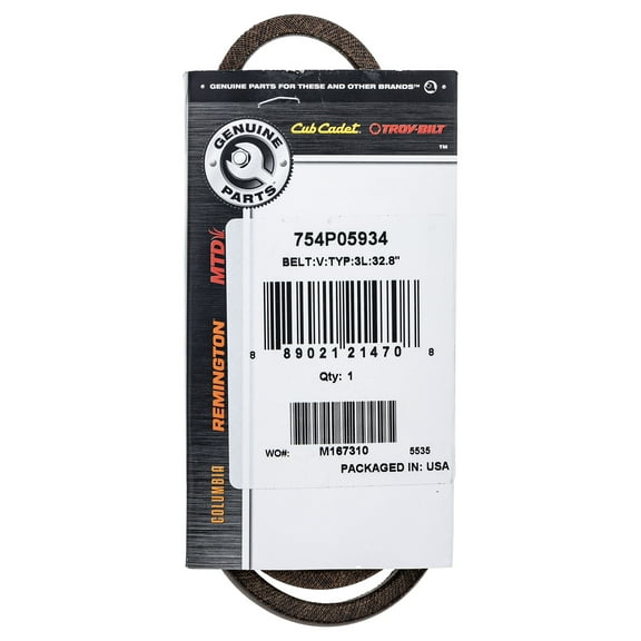 CUB CADET 754P05934 Transmission Drive V-Belt SC900 Self-Propelled Lawn Mowers