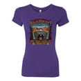 thumbnail image 2 of Main Street of America Route 66 Bike Motorcycle Cars and Trucks Womens Slim Fit Junior Tee, Purple Rush, Large, 2 of 3