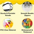 thumbnail image 3 of 2 Pcs Clear Toy Storage Bags,2 Pcs Toy Bag with Double Handle,Waterproof Puzzle Storage Bags,PVC Toy Organizer Bags Case,Toy Storage Pouch for Building Blocks Board Games Small Toys,Topboutique, 3 of 5