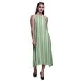 thumbnail image 1 of Bimba Robe Teinture sur Nœuds Décontractée Longue Dos Nu à Col Licou pour Femmes, Robe de Plage Imprimée - X-Grand, 1 of 1