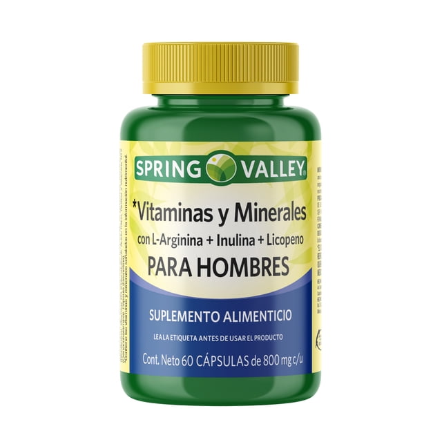 Suplemento Alimenticio Spring Valley Multivitamínico para Hombre 60 cápsulas