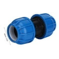 thumbnail image 3 of LHCER Straight Pipe Connector,Pipe Connector,Water Pipe Connector Fittings PE Plastic Straight Pipe Connector Adapter 63mm to 63mm, 3 of 8