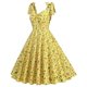 thumbnail image 4 of Puntoco Vestidos Mujer Verano Mujer Padre-Hijo Estilo Floral Bowknot Vestido Camisola, 4 of 5