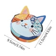 thumbnail image 3 of SLYNSHome Cats Keychain Coin Purse for Women Cute Kitty Change Pouch Zipper Little Tiny Travel Wallet Coin Holder, 3 of 7