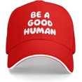thumbnail image 2 of Be A Good Human Baseball Cap Golf Dad Hat Adjustable Classic Men Women Black, 2 of 8