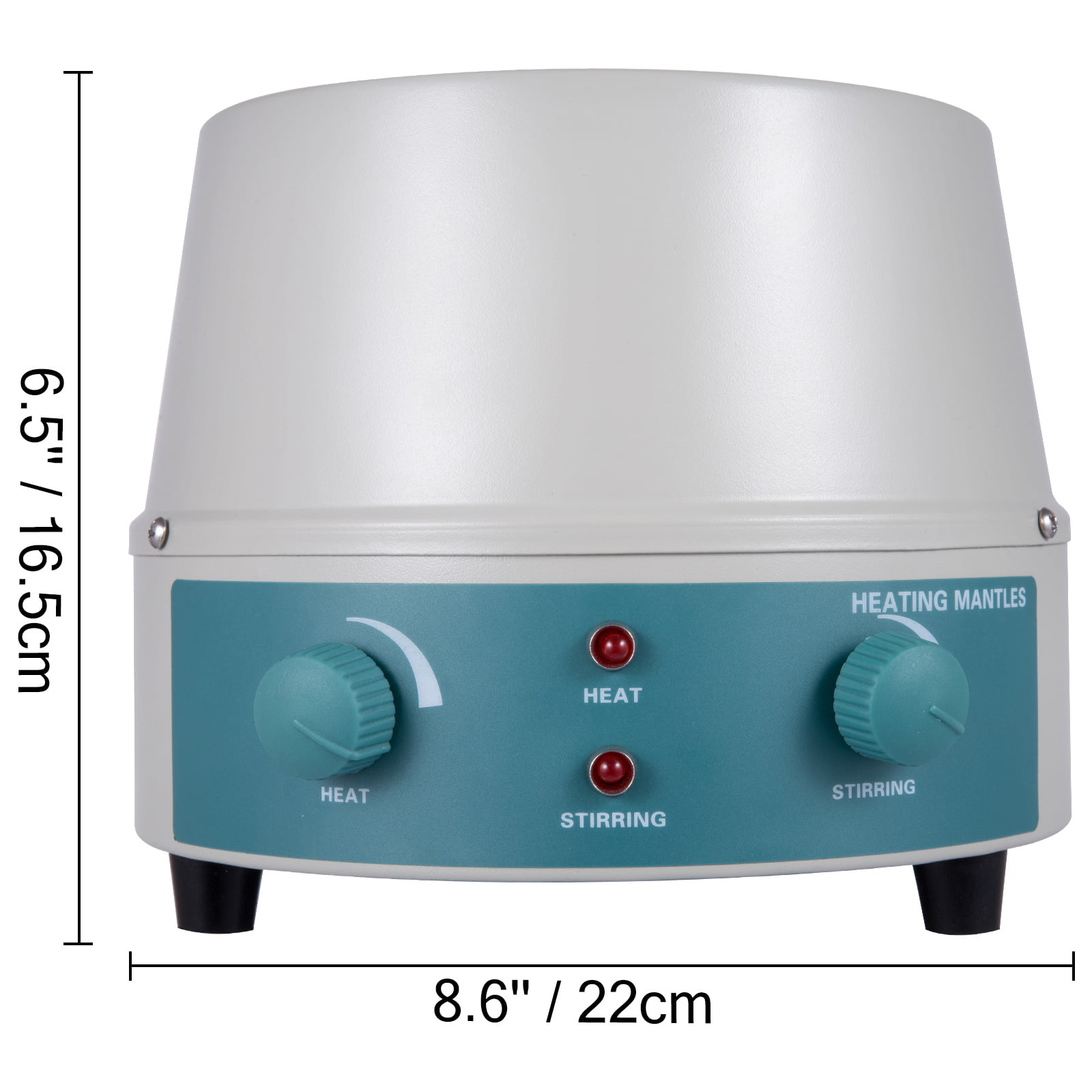 VEVOR Stirring Heating Mantle 500ml Heating Mantle Stirrer 0~1400 RPM 250W Magnetic Stirrer 380℃