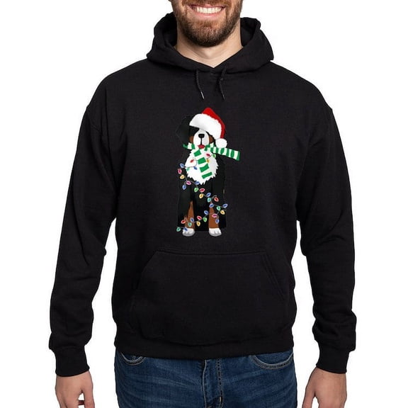 CafePress - Christmas Bernese Mt Holiday Dog Sweatshirt - Pullover Hoodie, Classic, Comfortable Hooded Sweatshirt