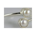 thumbnail image 4 of Navya Craft Freshwater Pearl 925 Sterling Silver Handmade Statement Women Dual Pearl Ring, Pearl Jewelry Size 5.0, 4 of 4