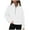 White, variant on Spring Tops for Women Womens Tops Long Sleeve Fall Plus Half Zip Cropped Hoodies Fleece Quarter Zip Up Pullover Sweatshirts Winter Clothes Stand Collar Sweater Coat