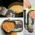 thumbnail image 5 of Yayeee Oven Mitts and Pot Holder Set of 2 Heat Resistant Kitchen Gloves Baking Hot Pad, Black Halloween Cat, 5 of 5