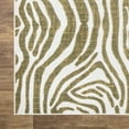 thumbnail image 2 of Abani Hampton Collection Area Rug Mid Century Zebra Print Living Room Decor Floor Rug 6 x 9 Green, 2 of 8
