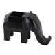thumbnail image 2 of Figura de elefante geométrica, adorno de mesa, portalápices, artesanía coleccionable Negro, 2 of 9