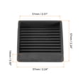 thumbnail image 2 of Almohadillas para muebles, 12 piezas 2'' x 2'' - Protectores de piso de patas de silla de goma cuadradas, taza de rueda antideslizante (negro), 2 of 5