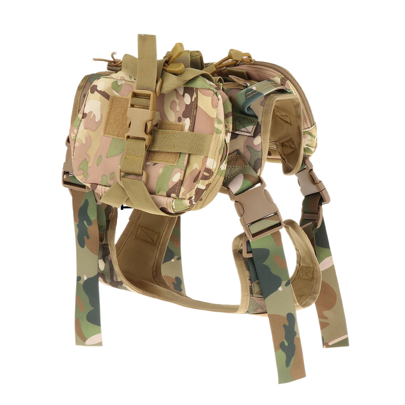 Dog Hiking Backpack Saddle Bag Rucksack High Capacity Adjustable Strap Saddlebag Outdoors Dog Backpack for Camping Hiking , L L