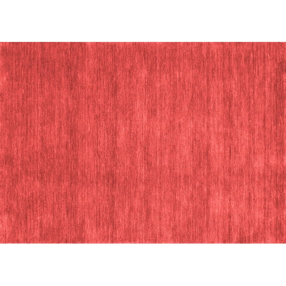 Ahgly Company Indoor Rectangle Abstract Red Contemporary Area Rugs, 2' x 4'
