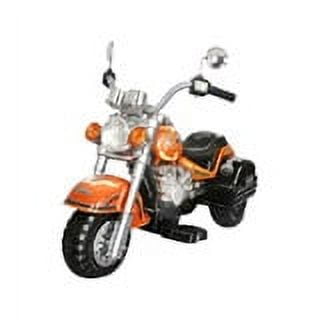 Harley-style Orange Battery Operated Chopper Motorcycle Ride-on