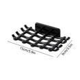 thumbnail image 3 of Luxcidy Soap Dish With Hook & Wall Mount Holder, Bathroom Shower Caddy & Sink Organizer, Rustproof Soap Saver Tray Storage Rack (Black), 3 of 6