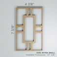 thumbnail image 3 of Ekena Millwork 4 7/8"W x 7 3/8"H x 3/8"T Extra Small Hastings Decorative Fretwork Wood Wall Panels, Hickory, 3 of 3