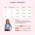 thumbnail image 5 of Haitryli Kids Girls Hip Hop Clothes Sparkly Cheerleading Team Uniform Keyhole Hem Jazz Street Dance Tops Light Blue 6-10, 5 of 5