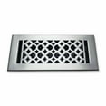 thumbnail image 1 of Prima Decorative Hardware Floor Vent Cover 4 x 10 VR 100 with Damper, Tudor Mushroom Design Cast Aluminum Floor Register, Powder Coated, Outer Size 6 x 12 inch, 1 of 8