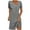 #115 Gray Dress, variant on Rvkxad Womens Summer Dresses Under $10 A-Line V Neck Tunic Dress Vacation Loose Flowy Solid Color Buttons Short Sleeve Sundresses Blue