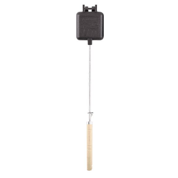 Coghlan's Pre-Seasoned Cast Pie Iron Camp Cooker with Removable Heat-Resistant Handles