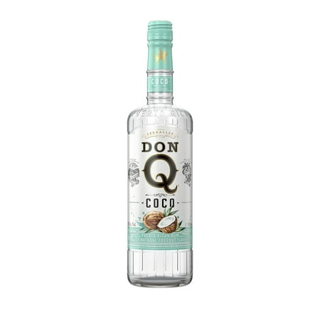 Don Q, Coco Rum, 750ml, 21% ABV, 42% Proof, 1 Count, Shelf Stable, Glass Bottle, New