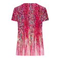 thumbnail image 5 of Summer Tops for Women Trendy Boho Floral Print Tunic Shirts Short Sleeve V Neck Tshirt Casual Loose Blouse Fashion, 5 of 5