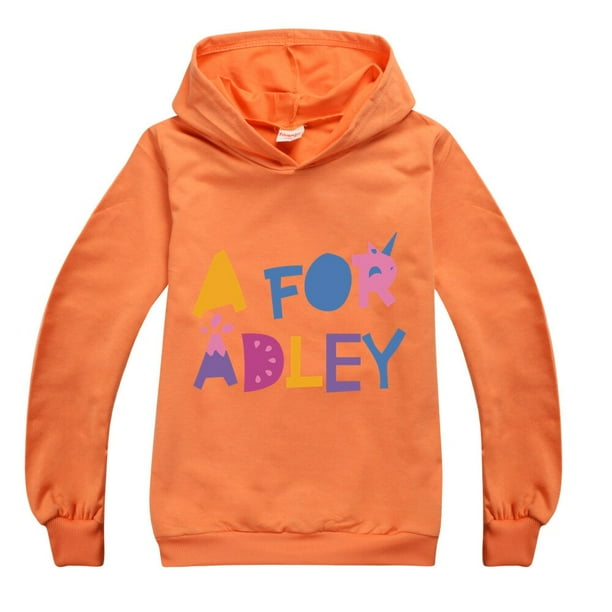 Sudadera con capucha con estampado de estilo navideño de ONE for Adley, camiseta de primavera de algodón para niños, sudaderas con capucha de otoño para niñas, camisetas para niños, camisetas de moda zhangyuxiang LED