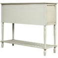 thumbnail image 5 of Sideboard Console Table with Two Storage Drawers, Two Cabinets and Bottom Shelf, Rustic Wood Buffet Storage Cabinet for Living Room Kitchen Entryway, 42"Lx14"Wx34.2"H, Antique Gray, 5 of 7
