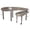 Dark Brown#3, variant on Coffee Tables Engineered wood rounded corner rectangular coffee table for living room, easy assembly storage table with open shelves sturdy frame for Reception Room, Modern Coffee Table Geometric Des