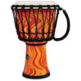 thumbnail image 2 of LP World Rope-Tuned Circle Djembe, 7 in. Orange Marble, 2 of 4