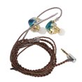 thumbnail image 2 of DEWIN Resin Dynamic Earbuds 2 Pin HIFI Monitor Gaming Headset E-Sports Earphone with Microphone(Blue ), 2 of 14