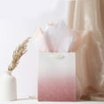 UNIQOOO 12Pcs Dusty Rose Gold Ombre Gift Bags Bulk, Medium 9x7 Inch