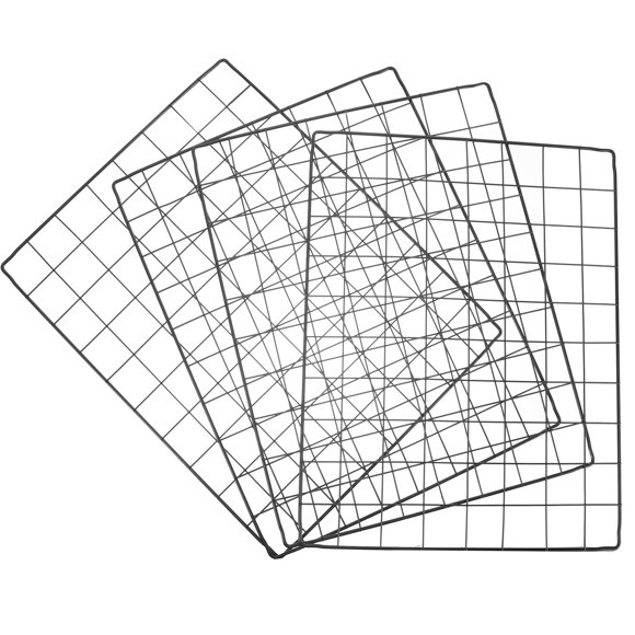 4Set Dog Cage Mesh Sheets Metal Fence Panels Iron Protective Fence for Indoor Use