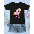 thumbnail image 3 of Pink Pegasus T-Shirt Juniors -Image by Shutterstock,  Large, 3 of 4