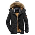 thumbnail image 7 of 2024  Men‘s Leisure Velvet Thick Warm Coat Waterproof Fleece Hooded Men Outdoor Jacket Men‘s Coats Hat Windbreakers Parka Men, 7 of 7