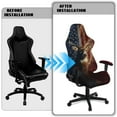 thumbnail image 5 of Xoenoiee Deer Lightning American Flag Pattern Gaming Chair Cover Washable Gaming Chair Slipcovers with Armrest Covers, Stretchable Universal Fit Ergonomic Office Desk & Racing Computer Gamer Chairs, 5 of 7
