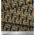 thumbnail image 3 of Soimoi Black Cotton Voile Fabric Stripe & Arrow Heads Arrow Decor Fabric Printed Yard 42 Inch Wide, 3 of 3