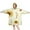 Yellow Small Flower, variant on White Daisy Green Leaf Sunflower Pattern Wearable Oversized Blanket,Wearable Blanket Hoodie for Adults,Cozy Hooded Blankets with Super Pockets,Super Warm Fuzzy Pullover for Women & Men