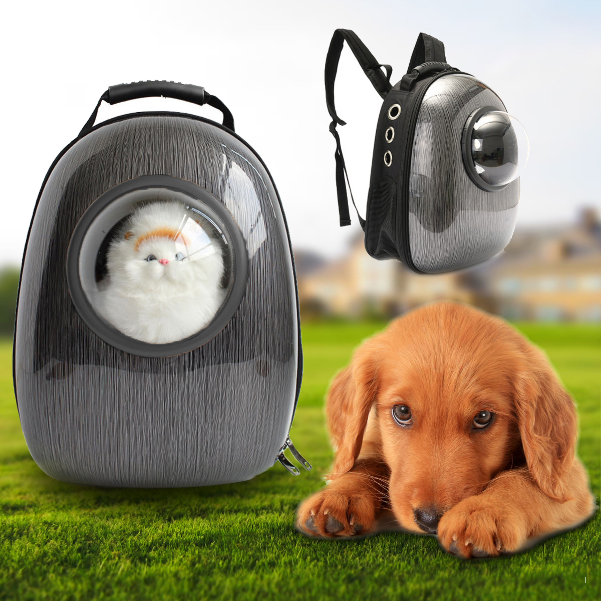 Astronaut Pet Backpack Travel Carrier Space Capsule Hard Pet Bags Shell