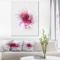 thumbnail image 1 of Fleur Aquarelle Rose Élégante - Impression sur Toile Florale, 1 of 4