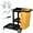 Black, variant on VEVOR Commercial Janitorial Trolley Cleaning Cart with PVC Bag for Housekeeping Office